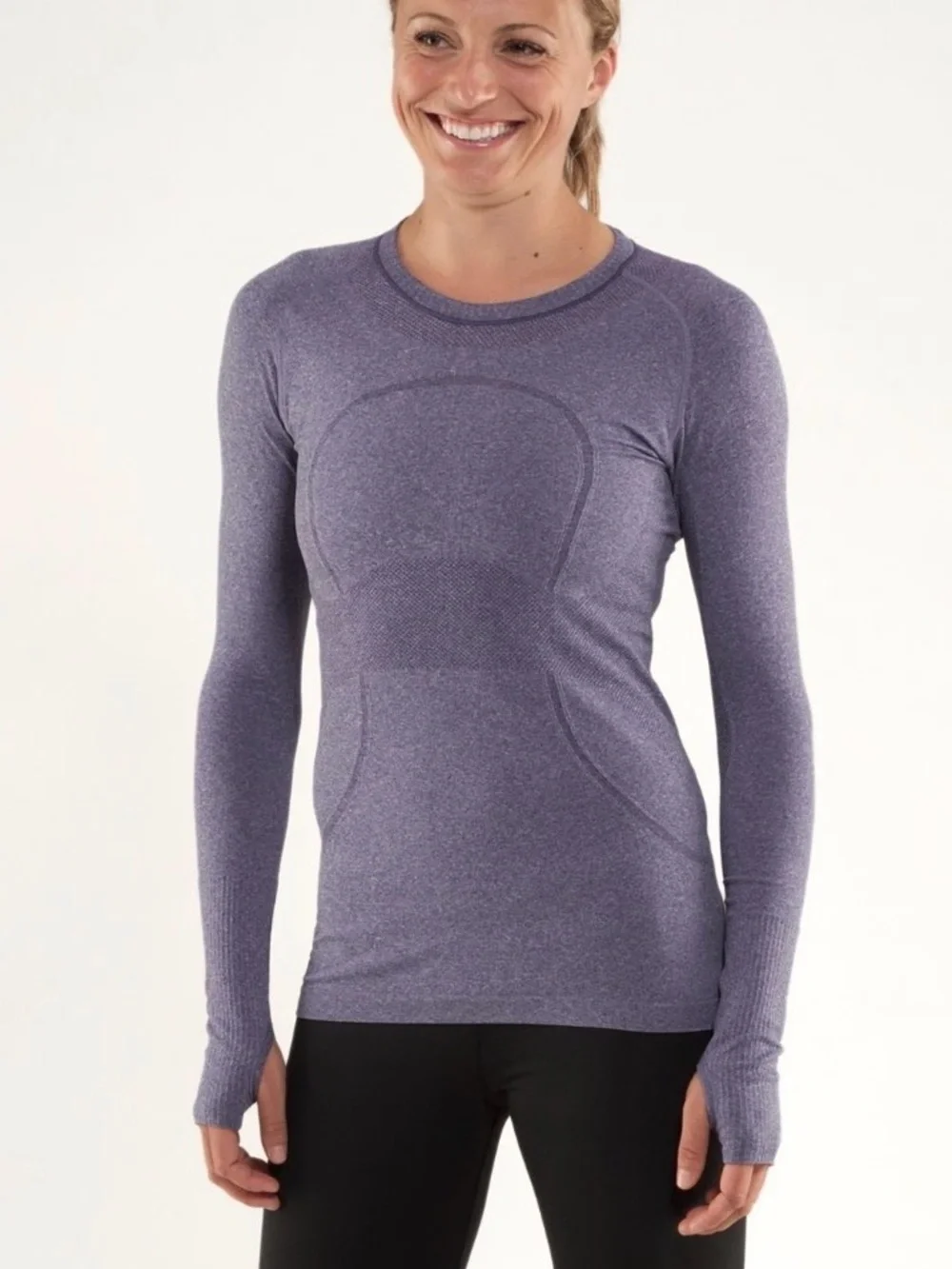 Lululemon Swiftly Tech Long Sleeve in Dark Purple